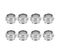 PACKOVE Liquid Level Gauge Observation and Impact Resistant Oil Sight Window Aluminum 8pcs with G1/2 Male Thread for Air Compressor Tanks Suitable for Workshop and Manufacturing Use