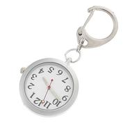 PACKOVE Luminous Nurse Clip Watch for Women with Stainless Steel Buckle and Night Glowing Hands Easy to Carry Pocket Watch Suitable for Daily Work the Hospital