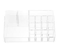 PACKOVE Makeup Maximum Slot with Organizer Compartments Acrylic Convenient Or Visibility, Stylish and Modern Cosmetic Storage Box Use for Vanity Or Countertop
