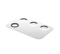 PACKOVE Makeup Mixing Palette with Cosmetic Palm-sized Portable Foundation and Concealer Blending Tool for Travel and Professional Face Artistry