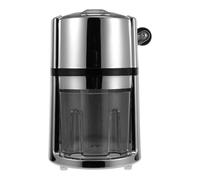 PACKOVE Manual Ice Crusher for Home and Bar Use with Quick Ice Breaking and Thicker Blades, Silver Abs and Stainless Steel Construction for Making Snow Cones and Slushies
