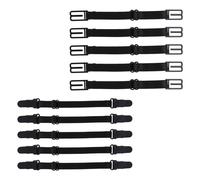 PACKOVE Mask Extension Lanyards and Anti-Wrinkle Dacron Material for Convenient Hanging Ropes 10 Pcs Adjustable Black with Non-Sticky Hair for Comfortable Ear Protection and Daily Use