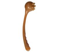 PACKOVE Massage Hammer Silicone Rod with Non-Slip Handle for Strength Saving Full Body Therapy, for Neck, Shoulder and Back Relaxation, Brown Colour, Suitable for Adults and Parents