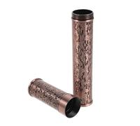 PACKOVE Metal Cigar Tube Portable Humidor 7" Airtight Waterproof Single Cigar Case Copper for Travel Business Storage