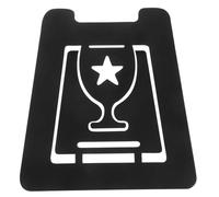 PACKOVE Metal Medal Display Stand, Single Medal Holder Rack for Tabletop, Black Desktop Award Display Rack for Home and Indoor Use