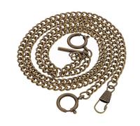 PACKOVE Metal Pocket Watch Hanging Chain Vintage Style for Men Wallet and Clothing Accessory Lightweight Comfortable Skin Friendly Chain with Classic O Ring Design Travel and Daily Use