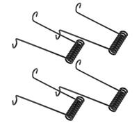 PACKOVE Metal Torsional Spring with Reliable Performance and Deformation Resistance Replacement 4pcs Sturdy Black Metal Flip Lid Spring for Trash Can Lid for Home and Kitchen Trash Can