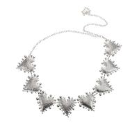PACKOVE Metal Waist Chain Belt for Women Pearl Waist Chain Fashion Statement Heart Design Women