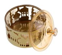 PACKOVE Middle Eastern Arab Style Candy Tray Ramadan Food Tray Golden Design Versatile Easy to Clean Iron for Daily Life and Eid Party Home Decorations