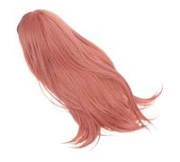 PACKOVE Middle Parting Wig Long Straight Heat Resistant Synthetic Hair Cosplay Costume Halloween Party Daily Wear Lightweight