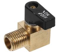 PACKOVE Mini Air Valve Replacement with 1/4 Npt Outer Threaded Copper Connector Ball Valve for Air Compressor, Quick Installation and Accurate Regulation Suitable for Household Use
