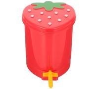 PACKOVE Mini Trash Can Cartoon Strawberry Trash Can Plastic Storage Container with Lid No Peculiar Smell Cute Fresh Style for Desktop Anywhere in The House Random Color