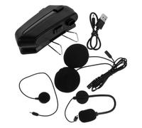 PACKOVE Motorcycle Helmet Headset K17 Black Abs Wireless Earphone