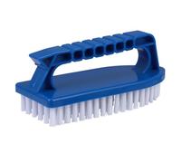 PACKOVE Multi Purpose Scrub Brush with Comfort Grip, Tough Long Bristles Utility Brush for Pool Tile Cleaning, Sturdy Plastic Material for Efficient Pool and Patio Maintenance
