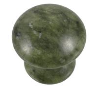 PACKOVE Mushroom Shaped Jade Facial Massager Stone in Dark Green - Gua Sha Face Scraper Tool for Skin Massage and Relaxation, Natural Jade Facial Therapy Stone for Spa and Beauty