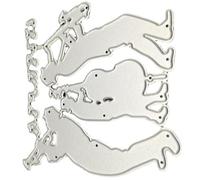 PACKOVE Music Note Cutting Dies Metal Embossing Stencil for Card Making and Scrapbooking, Sturdy Reusable Silver Metal Die Cut for Greeting Card Making and Scrapbook Album