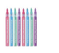 PACKOVE Nail Art Pens Kit 8 Pcs, Gel Polish Paint Marker with Fine Tip for 3d Drawing Diy Manicure Hand Painted Patterns