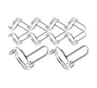 PACKOVE Nail Fingernail 10pcs Adjustable for Women Silver Copper Material Safe and Convenient to Use Manicure Art Tools for Gel Polish for Nail Decoration