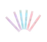 PACKOVE Nail Polish Corrector Pen Set 6Pcs in Light Blue Light Purple for Manicure and Nail Art Edge Cleaning and Removal Tool
