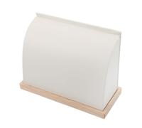 PACKOVE Necklace Display Stand with Elegant Curvature Scratch-resistant Jewelry Organizer for Pendant Chains and Chokers Compact Footprint for Boutique Counters and Retail Displays White