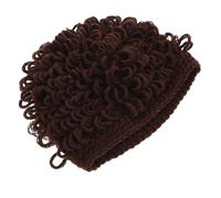 PACKOVE Newborn Hats Mittens Toddler Wig Hat Knitted Cap Afro Soft Yarn Unisex 40-50cm Winter Warmth for Babies