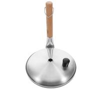 PACKOVE Nonstick Egg Skillet and Omelet Maker with Dual Functionality, Silver Aluminum Pan with Wood Handle, for Japanese Cuisine Cooking and Egg Poaching