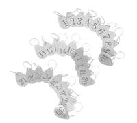 PACKOVE Numbered Key Tags for Swift Identification and Wear Resistance 30pcs with Rings Stainless Steel Water Drop Shape 3.00x2.50cm, for Locker Management and Retail Spaces