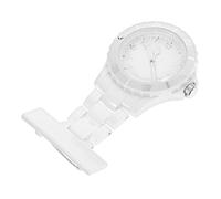 PACKOVE Orange Waterproof Quartz Pocket Watch with Glow Pointer for Nurses and Doctors, Synthesis Material Nursing Brooch Watch for Healthcare Professionals Assorted Style Assorted Style