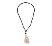 PACKOVE Orthodox Prayer Rope with 110 Wooden Beads, Reliable and Resisting Slipping, Traditional Prayer Design with Christian Cross Pendant and Tassel, for Home and Church Worship