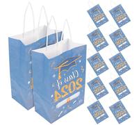 PACKOVE Paper Bags with Handle Handheld Grad Themed Bags 12pcs for Storing Sweets and Packing Presents for Party Favors and Graduation for Retail and Celebrations