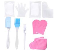 PACKOVE Paraffin Wax Spa Gloves and Foot Covers for Moisturizing Hand and Foot Care Heat Retention Therapy to Remove Dead Skin and Circulation Washable and Comfortable Random Color