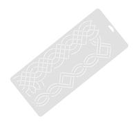 PACKOVE Patchwork Template Quilting Templates for Machine Quilting White Pp Material Sewing Ruler with Increased DIY Creativity and Professional Design Accuracy for Embroidery and Handmade