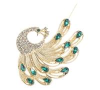 PACKOVE Peacock Rhinestone Brooch Pin for Women Elegant Decorative Jewelry Accessory for Weddings Parties and Special Occasions Luxury Design