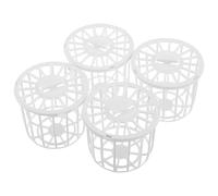PACKOVE Plastic Bird Nest Box for Nesting and Hatching for Canary and Parrot Cage 4pcs Versatile Bird Breeding Hut with Convenient Storage
