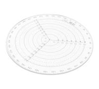 PACKOVE Plastic Circle Drawing Tool and Center Finder Ruler for Woodworking, Measuring Circles and Finding Center, Suitable for Wood Turning and Finishing Work, Circular Shape, Metric