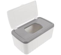 PACKOVE Plastic Tissue Box Cover Sl xterior Large Capacity with Dustproof Lid and Easy to Clean Design Wet and Dry Wipes Holder for Living Room and Home Use