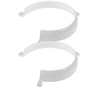 PACKOVE Plate Guard Clip on Plate Guard Plastic White Self Feeding Aid 2pcs for Elderly and Stroke Patients Home and Kindergarten