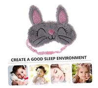 PACKOVE Plush Rabbit Sleep Mask Cover Soft Eye Cover for Boys and Girls Eyeshade for Girls Rabbit Eyepatch for Sleeping in Bed Travel