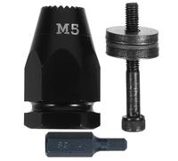 PACKOVE Pneumatic Rivet Nut Head Assembly for M5 Air Riveter Tool, Pull Setter Gun Replacement Parts with Connecting Rod and Bearing Washer, Industrial Pneumatic Riveting Equipment