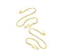 PACKOVE Pocket Watch Chain Snake Chain Copper Golden 2pcs T Bar Design for Men Pocket Watch Holder Retro Accessory