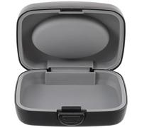 PACKOVE Portable Hearing Aid Storage Box Black Shockproof Leak-Proof Abs PVC Small Hard Case for Hearing Aids and Medium-Sized Electronic Products Travel Protective Pocket Size Container