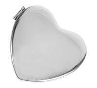 PACKOVE Portable Heart Shaped Compact Mirror Double Sided Folding Travel Makeup Mirror Pocket Polished for Women Birthdays Anniversaries Valentine Day