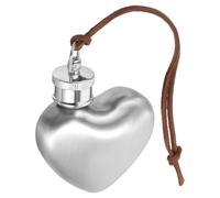 PACKOVE Portable Heart Shaped Stainless Steel Wine Flask 1oz 30ml Leakproof Small Hip Flask for Outdoor Activities and Travel with Lasting Service Life