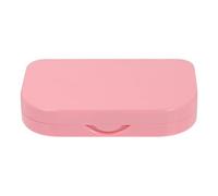 PACKOVE Portable LED Lash Holder Box with Mirror, Pink Fake Eyelash Case and Lash Tray for Travel and Makeup Storage