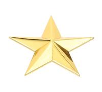 PACKOVE Practical Star Craft Medal DIY Ornament Zinc Alloy Delicate Three-dimensional Five-pointed Star Realistic Appearance Artistic Sense for Home Decoration and Party Souvenir
