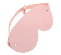 PACKOVE PU Leather Blindfold Eye Mask for Women Adjustable Light Blocking Sleep Mask for Role Play and Masquerade Parties Comfortable and Stylish Design