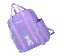PACKOVE Purple Oxford Cloth Ballet Dance Backpack with Adjustable Shoulder Straps and Easy to Organize Compartments, Lightweight Fashion Schoolbag for School and Outdoor Activity