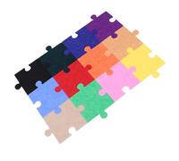 PACKOVE Puzzle Felt Photo Board Bulletin Display Holder with Artistic Flair Innovative 3D Puzzle Design, Polyester Soundproof Material, Easy to Clean Noise Reduction, Assorted Color