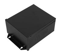 PACKOVE Rainproof Electrical Box Transformer Outdoor Housing, Plastic, Black, Wall Mount, Ventilated Hole, Bottom Air Vents, for Transformers and Electronics, City Lighting and Exterior
