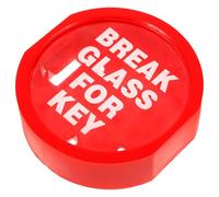 PACKOVE Red Emergency Key Box Clear Window Break for Fire Key Storage Lock Box Wall Mounted Holder for Home Garage Business Commercial Residential Use